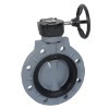 CPVC worm gear Type butterfly valve,plastic butterfly valve,CPVC valve