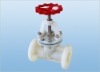 FRPP flanged globe valve,flange globe valve,plastic globe valve