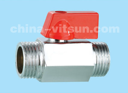 chrome plated brass mini ball valve