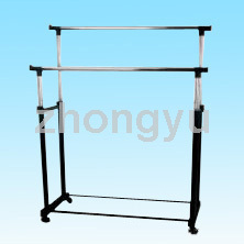 double expandable garment rack