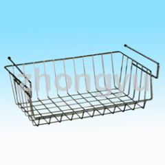 wire basket with chrome