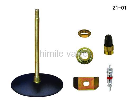 Truck tyre valves with brass stem bendingTR75A