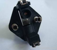 Turkey cable plug insert with two solid pins