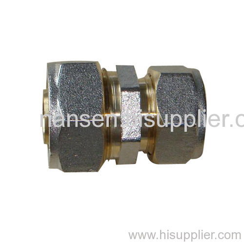 brass pipe fitting with nickel