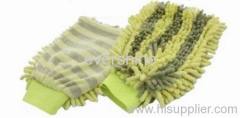 Microfiber chenille cleaning glove