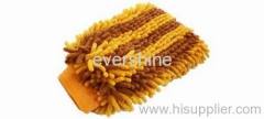 Microfiber chenille cleaning glove