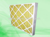 Pleated panel filter, disposable filter, pre filter, paper frame filter