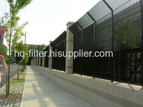 steel security fence
