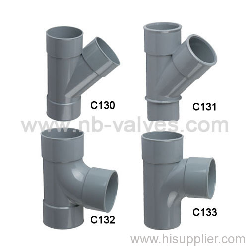 FFF PVC equal tee pipe