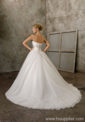 Newest Elegant Long Straless Wedding Dresses