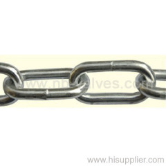 Welded link tie-out chain.zinc plated