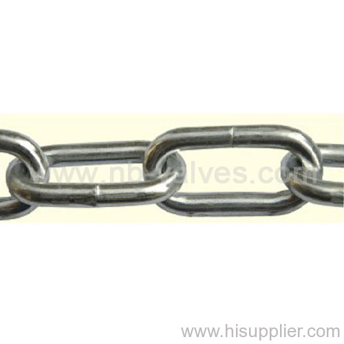 Welded link tie-out chain.zinc plated