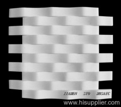 3 D marble mosaic White Marble Wave Strip