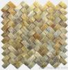 3 D marble mosaic Polished yellow onyx