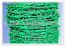 PVC coated Barbed wire mesh