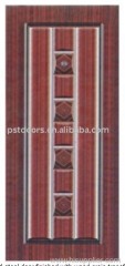 PVC coated steel door, panel PVC steel door