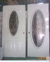 Steel glass door, tempered glass door, panel metal glass door, interior panel glass door
