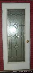 Steel glass door, tempered glass door, panel metal glass door, interior panel glass door