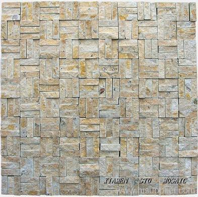 3 D marble mosaic Travertine