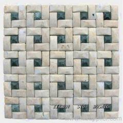 3 D marble mosaic Travertine