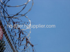 camp barbed wire fence