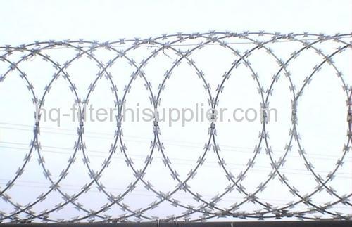 flat razor wire fences