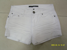 white denim shorts