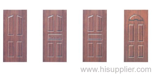 PVC coated steel door,residential PVC coated door,wooden edge PVC coated panel door