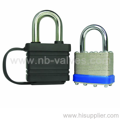 Stainless steel laminated padlock