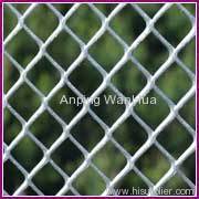 Expanded wire mesh panel