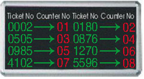 four-line scrolling display
