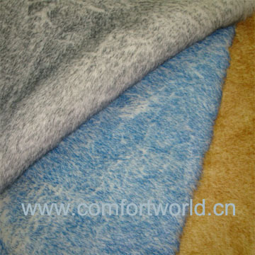 Acrlic/Polyester Tip-Dyed Faux Fur Fabric