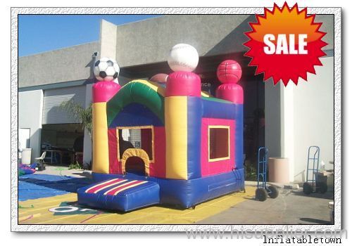 Inflatable bouncer game