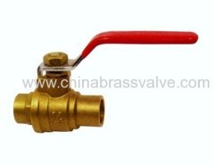 Brass solder ends ball valve C/C