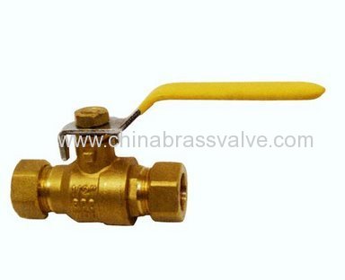 Brass compression ends ball valve