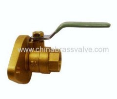 Brass flange ball valve