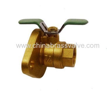 Brass flange ball valve