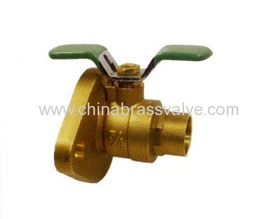 Brass flange ball valve