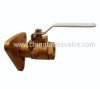 Bronze flange ball valve
