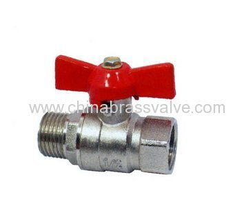 Brass ball valve M/F