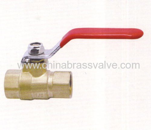 Brass full port ball valve
