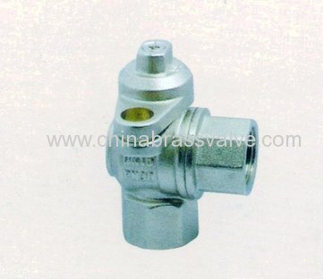 Brass pipe union angle ball valve