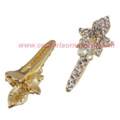 Charm crystal hair clip