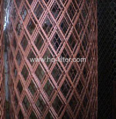 Red Pvc Coated Expanded Metal Fences