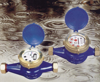 Rotary vane wheel liquid sealed water meter