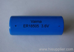 ER18505,ER18505M, Li-SOCL2 Battery