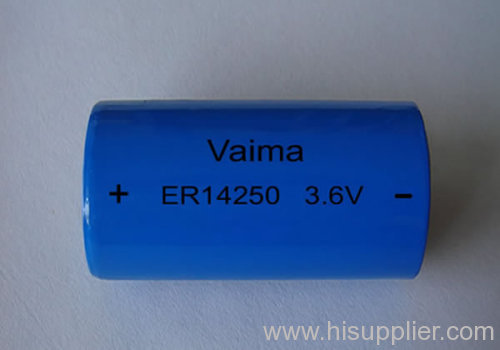 ER14250,ER14250M,3.6V Li-SOCL2 Battery