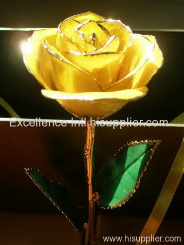 24k gold plated real roses