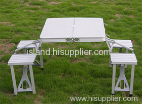 folding table with chair， camping table ， outdoor table