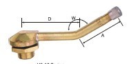 Clamp-in agricultural tire valve